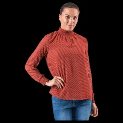 Only New Kayla L/S Top Red Röd Discount