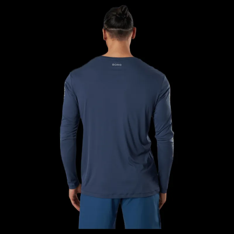 Björn Borg Night LS Perf Tee Blue Blå