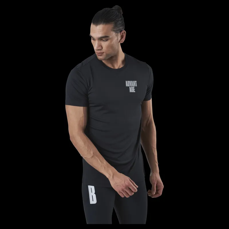Discount Björn Borg Night Perf Tee Black Svart