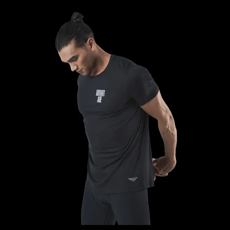 Discount Björn Borg Night Perf Tee Black Svart