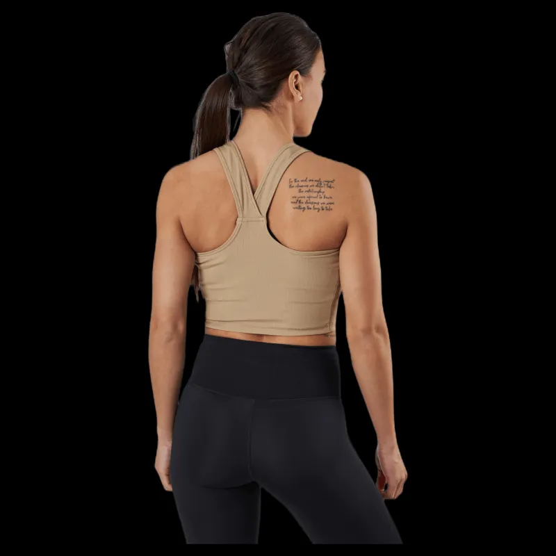 Björn Borg Night Rib Crop Tank Beige Best