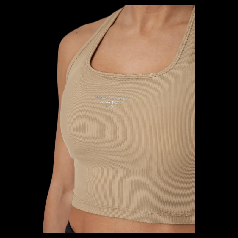 Björn Borg Night Rib Crop Tank Beige Best