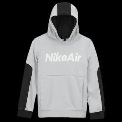 Discount Nike Air PO Hoodie Junior Black/Grey Vit