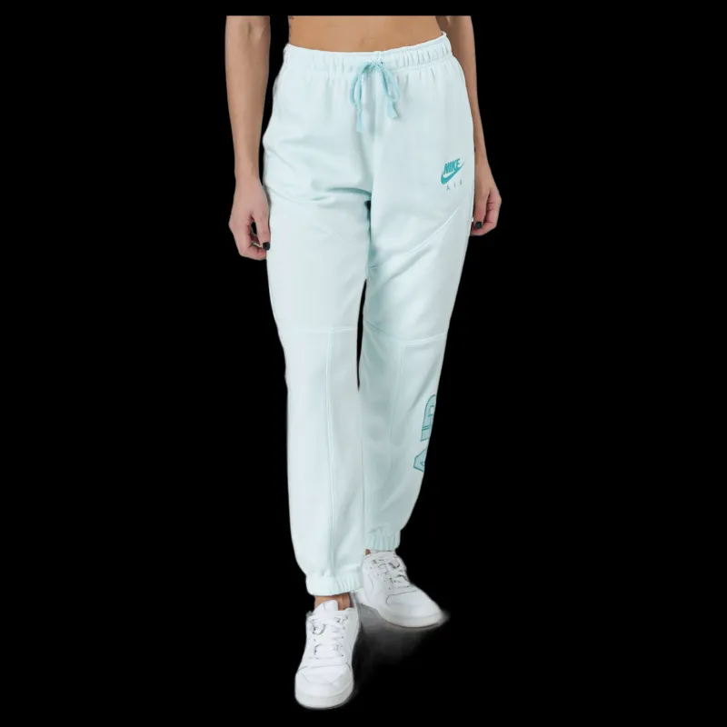 Nike Air Women's Fleece Pants Barely Green/light Dew/washed Blå Hot