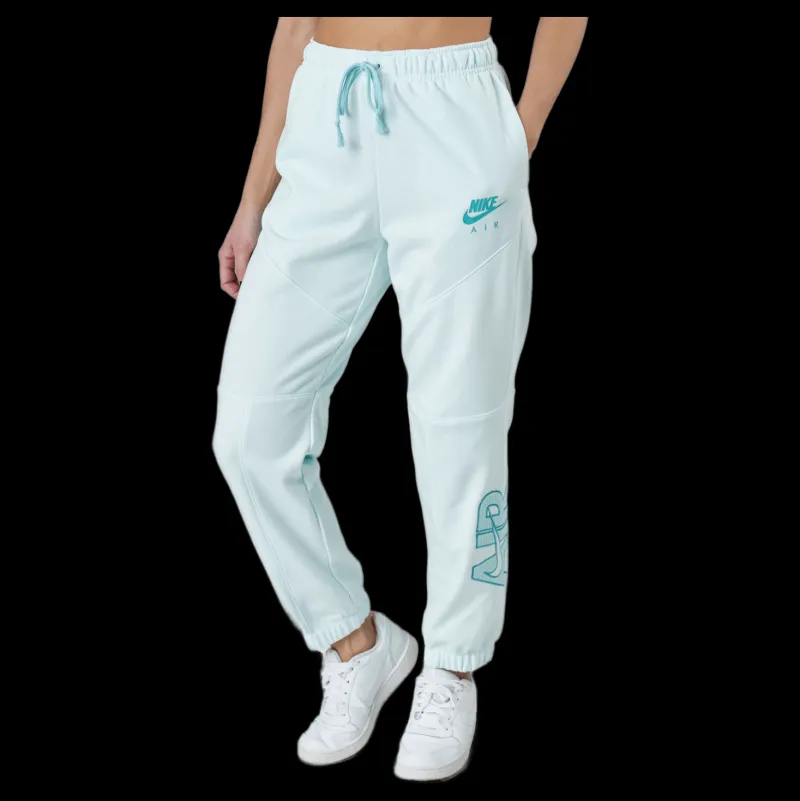 Nike Air Women's Fleece Pants Barely Green/light Dew/washed Blå Hot