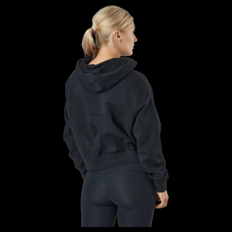 Nike Air Women's Full-zip Flee Black/black/white Svart