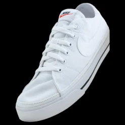 Nike Court Legacy Canvas Men's White/white-black Vit Sale