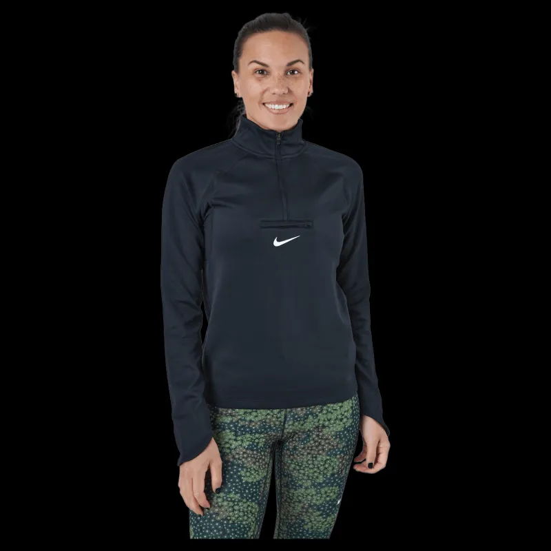 Hot Nike Dri-fit Element Women's T Black/dk Smoke Grey/white Blå