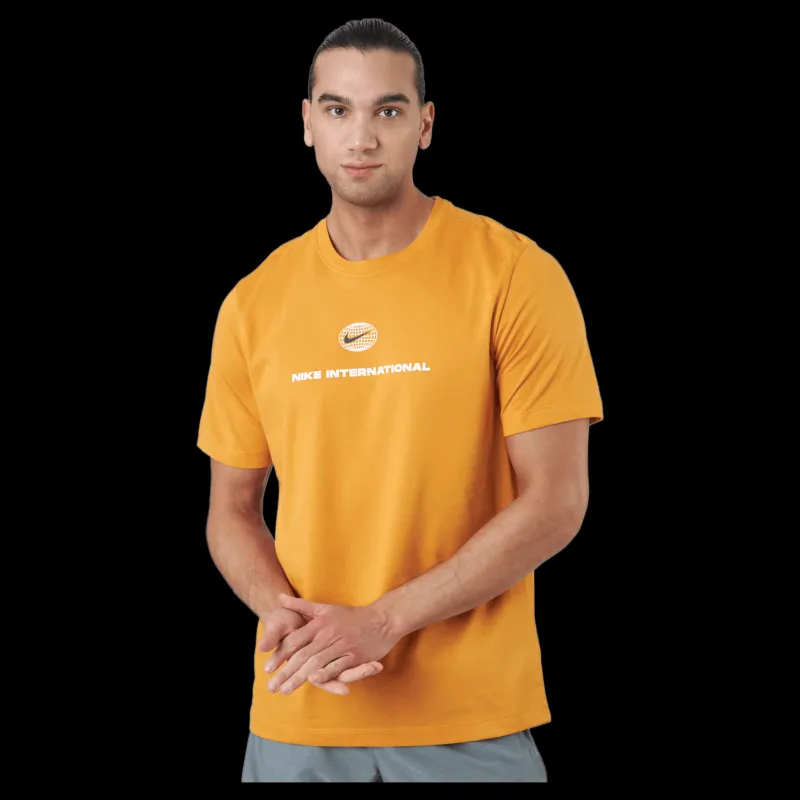 New Nike Dri-fit Heritage Running Light Curry Gul