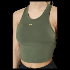 Outlet Nike Dri-fit One Luxe Women's Medium Olive/metallic Gold Grön