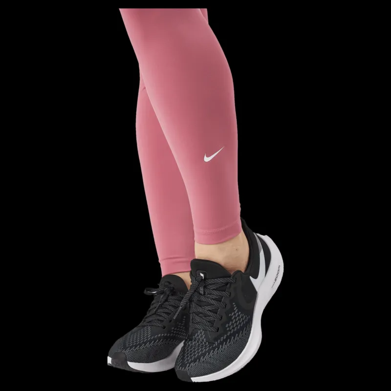 Nike Dri-fit One Women's Mid-r Desert Berry/white Rosa Best