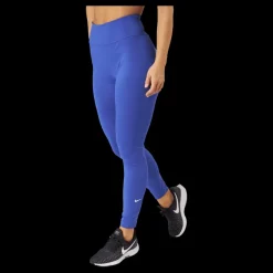 Nike Dri-fit One Women's Mid-r Lapis/white Blå Sale