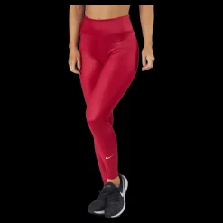 Nike Dri-fit One Women's Mid-r Mystic Hibiscus/white Röd Clearance