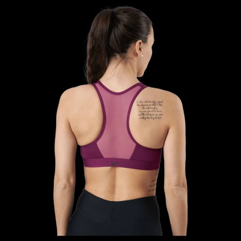 Nike Dri-fit Swoosh Women’s Me Sangria/light Bordeaux/black Rosa New