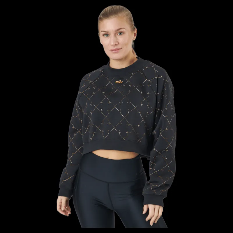 Nike Dri-fit Women's Novelty F Black/metallic Gold Svart Best
