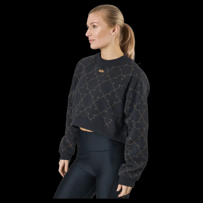 Nike Dri-fit Women's Novelty F Black/metallic Gold Svart Best