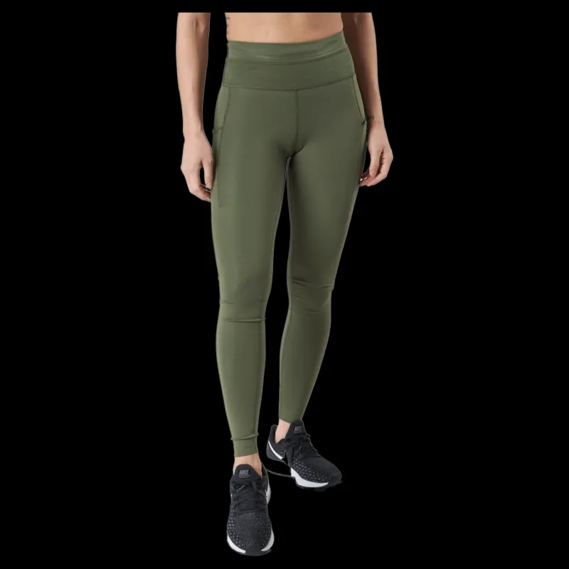 Hot Nike Epic Luxe Women's Mid-ris Medium Olive/black/black Grön