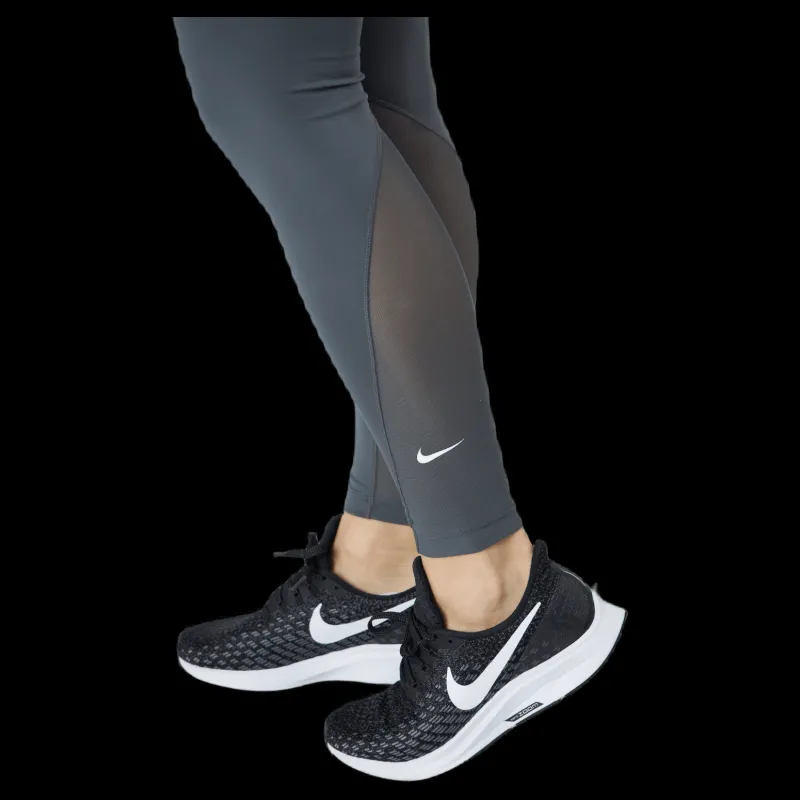 Nike One Women's Mid-rise 7/8 Iron Grey/white Grå Hot