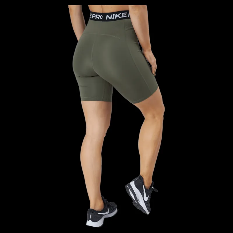 Nike Pro 365 Women's High-rise Medium Olive/black/black Svart Outlet