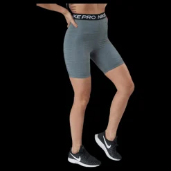 Hot Nike Pro 365 Women's High-Rise 7" Shorts SMOKE GREY/HTR/BLACK/BLACK Grå