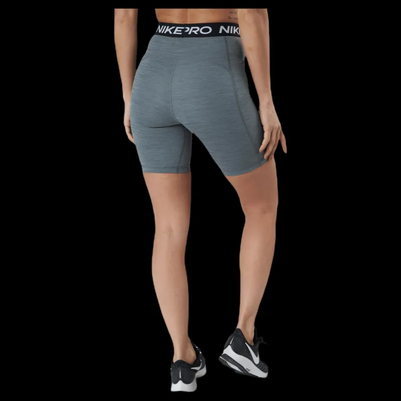 Hot Nike Pro 365 Women's High-Rise 7" Shorts SMOKE GREY/HTR/BLACK/BLACK Grå
