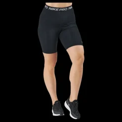 Nike Pro 365 Women's High-Rise 7" Shorts BLACK/WHITE Svart New