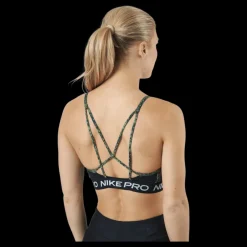 Nike Pro Dri-fit Indy Women's Treeline/black/black/white Svart och Vit Outlet