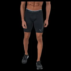 Nike Pro Dri-FIT Men's Long Shorts BLACK/WHITE Svart Outlet