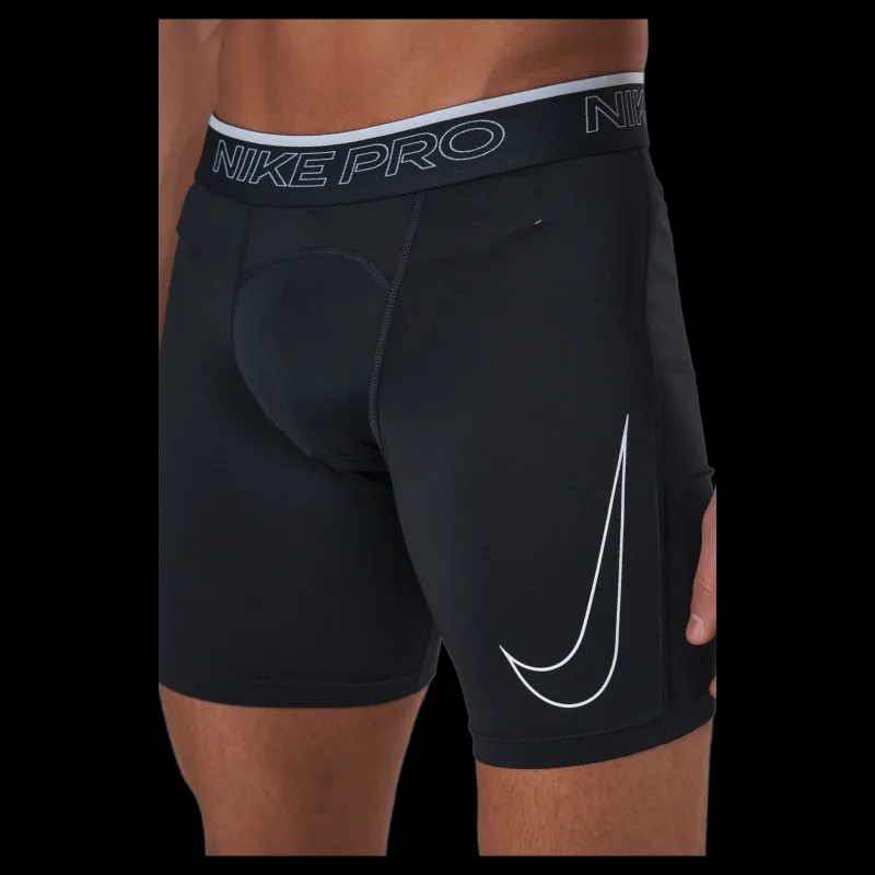 Nike Pro Dri-FIT Men's Shorts BLACK/WHITE Svart Discount