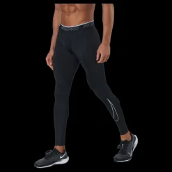 Hot Nike Pro Dri-FIT Men's Tights BLACK/WHITE Svart