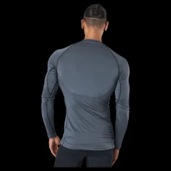 Hot Nike Pro Dri-FIT Men's Tight Fit Long-Sleeve Top IRON GREY/BLACK/BLACK Svart och Grå