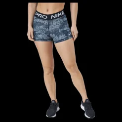 Best Nike Pro Dri-fit Women's 3" Pr Aviator Grey/black/white Svart, Grå och Vit