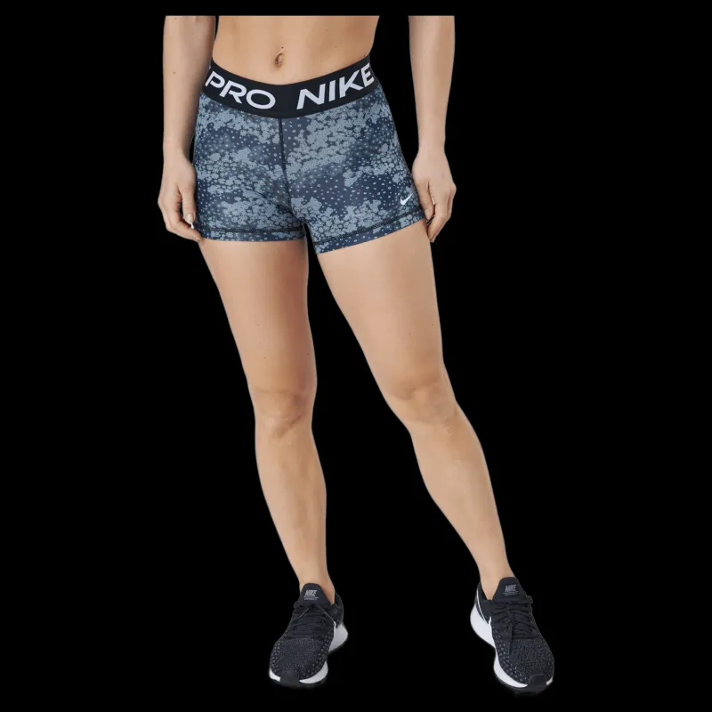 Best Nike Pro Dri-fit Women's 3" Pr Aviator Grey/black/white Svart, Grå och Vit