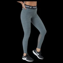 Nike Pro Women's Mid-Rise Mesh-Paneled Leggings SMOKE GREY/HTR/BLACK/WHITE Grå