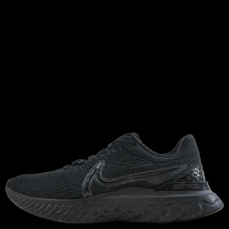 Nike React Infinity Run Flykni Black/black Svart