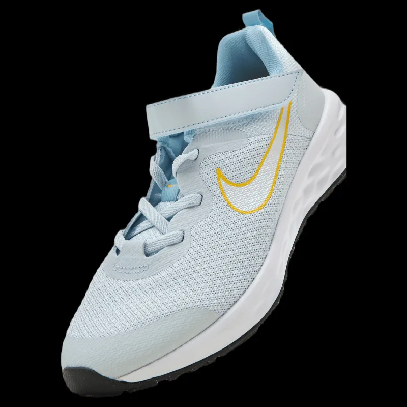 Best Nike Revolution 6 Little Kids' Aura/multi-color-worn Blue Blå