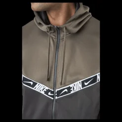 Best Nike Sportswear Men's Full-zip Medium Ash/olive Grey/white Grå
