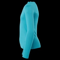 Clearance Nike Swim Nike Swoosh Long Sleeve Hydro Aquamarine Blå