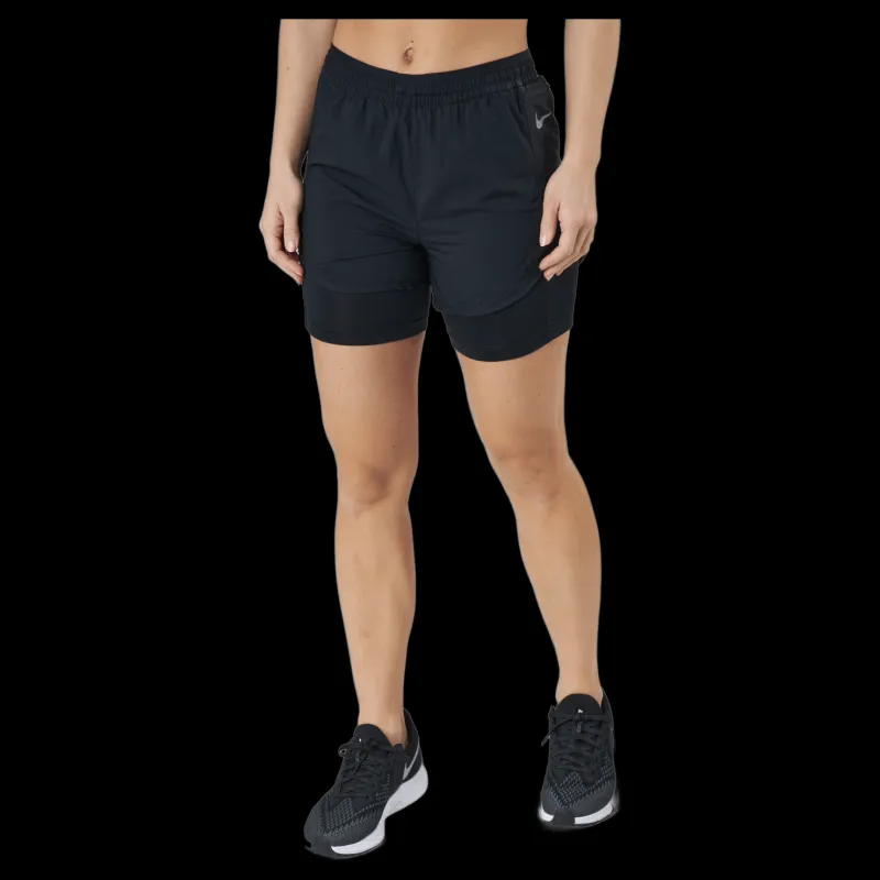 Nike Tempo Luxe Women's 2-in-1 Black/black/reflective Silv Svart