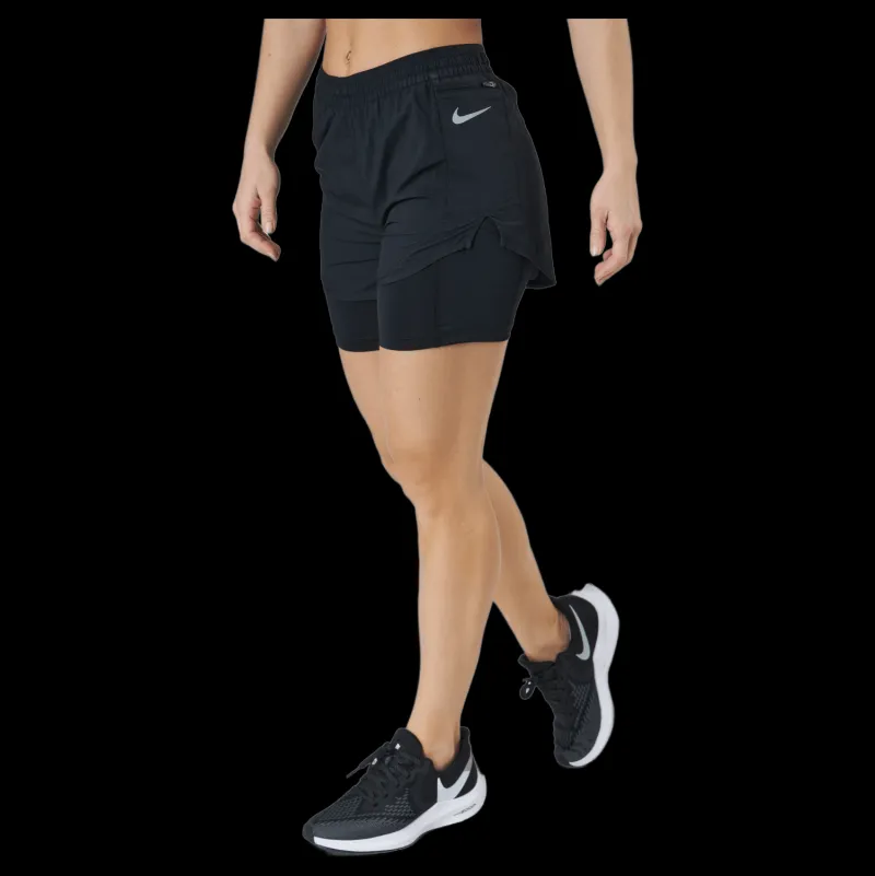 Nike Tempo Luxe Women's 2-in-1 Black/black/reflective Silv Svart