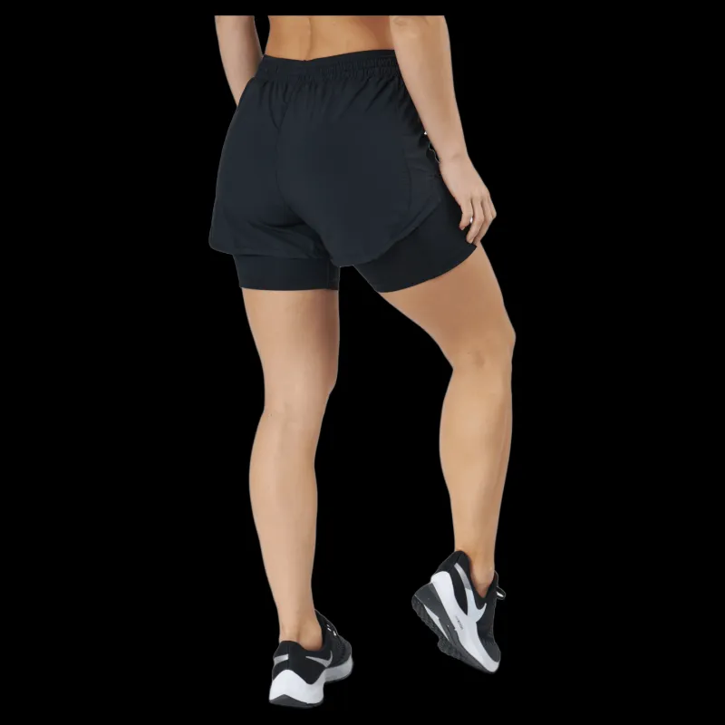 Nike Tempo Luxe Women's 2-in-1 Black/black/reflective Silv Svart