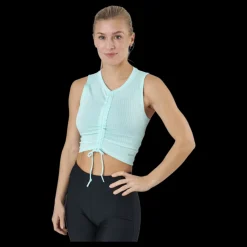 Nike Yoga Dri-fit Women's Tank Mint Foam/grey Fog Blå Outlet