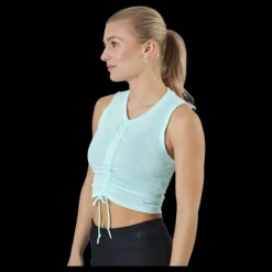 Nike Yoga Dri-fit Women's Tank Mint Foam/grey Fog Blå Outlet