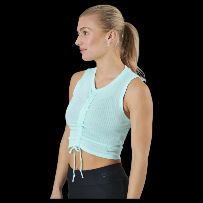 Nike Yoga Dri-fit Women's Tank Mint Foam/grey Fog Blå Outlet