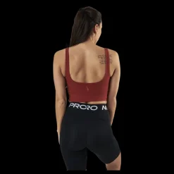 New Nike Yoga Luxe Crop Top Orange