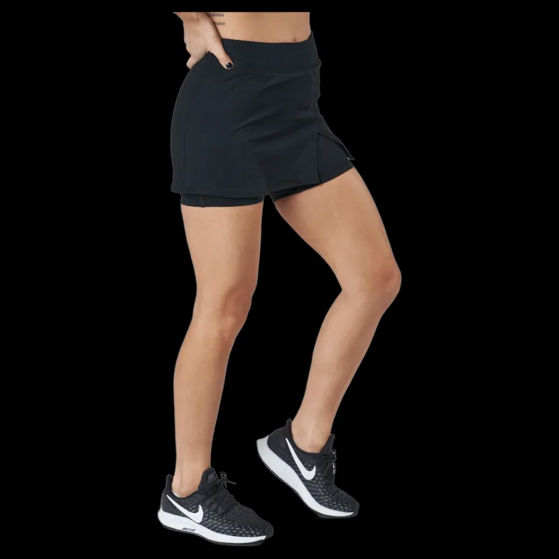 Nike Court Dri-FIT Victory Women's Tennis Skirt BLACK/WHITE Svart Outlet