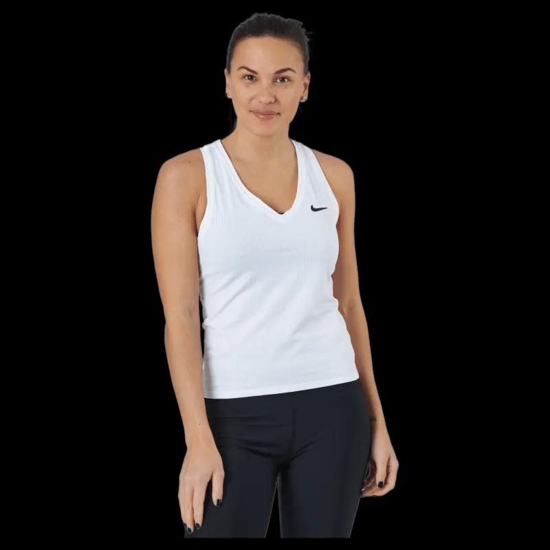 Best Nike Court Victory Women's Tennis Tank WHITE/BLACK Vit