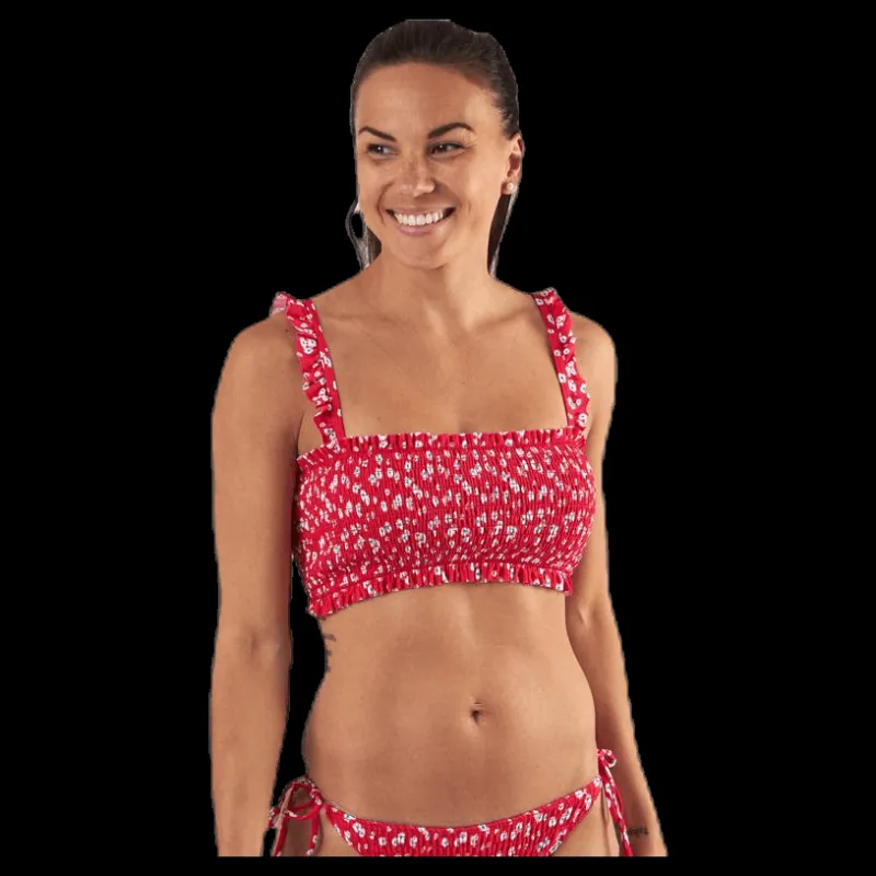 Pieces Nikita Bikini Bra Top Red Röd Outlet