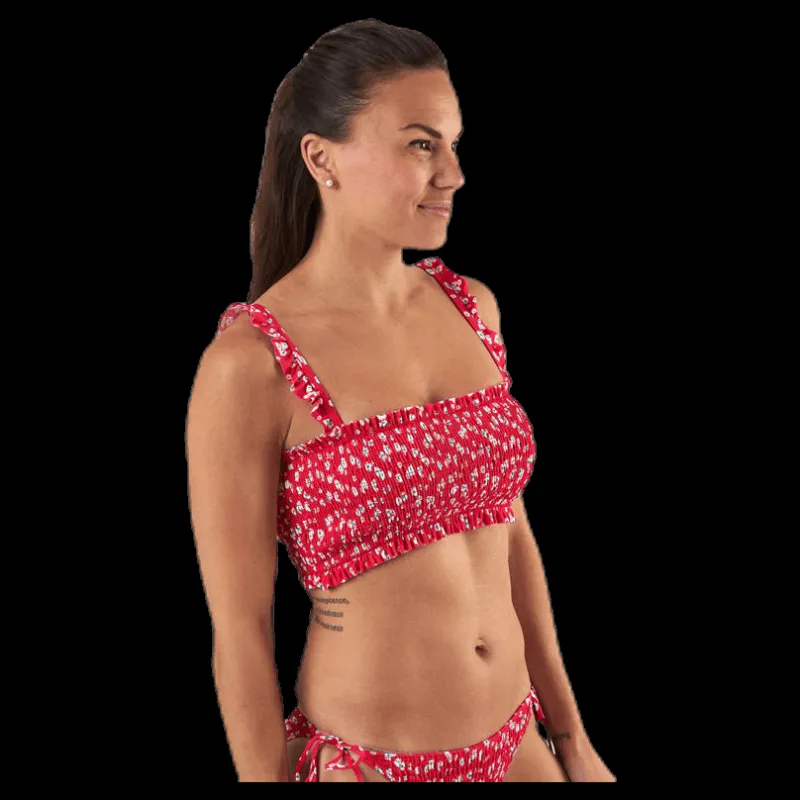 Pieces Nikita Bikini Bra Top Red Röd Outlet