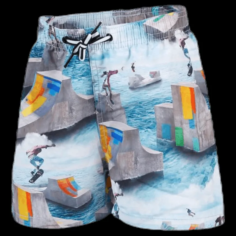 Discount Molo Niko Swim Shorts Blue Blå
